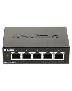D-Link Smart Managed Switch DGS-1100-05V2/E Managed L2, Rackmountable, 1 Gbps (RJ-45) ports quantity 5