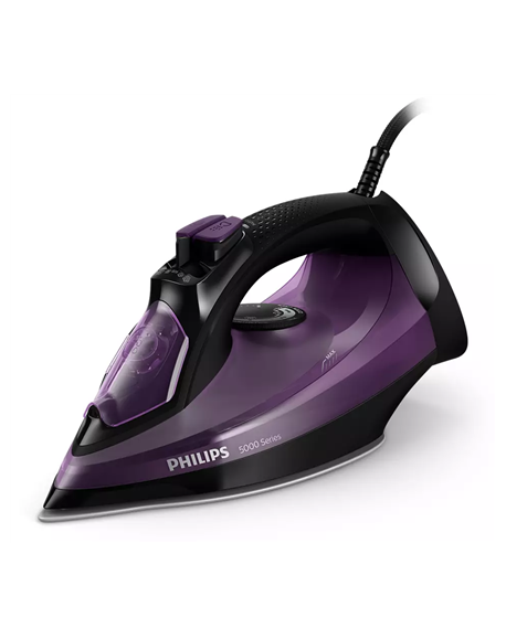 Philips DST5030/80 Steam Iron, 2400 W, Water tank capacity 320 ml, Continuous steam 45 g/min, Dark Purple