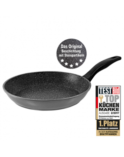 Stoneline Pan 6843 Frying, Diameter 26 cm, Suitable for induction hob, Fixed handle, Anthracite