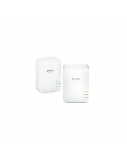 D-Link PowerLine AV2 1000 HD Gigabit Starter Kit DHP-601AV/E 1000 Mbit/s, Ethernet LAN (RJ-45) ports 1, No Wi-Fi, Extra socket