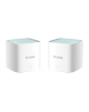 D-Link EAGLE PRO AI AX1500 Mesh System M15-2 (2-pack) 802.11ax, 1200+300 Mbit/s, 10/100/1000 Mbit/s, Ethernet LAN (RJ-45) ports 1, Mesh Support Yes, MU-MiMO Yes, Antenna type 2 x 2.4G WLAN Internal Antenna, 2 x 5G WLAN Internal Antenna