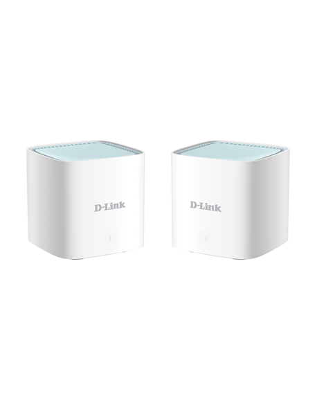 D-Link EAGLE PRO AI AX1500 Mesh System M15-2 (2-pack) 802.11ax, 1200+300 Mbit/s, 10/100/1000 Mbit/s, Ethernet LAN (RJ-45) ports 