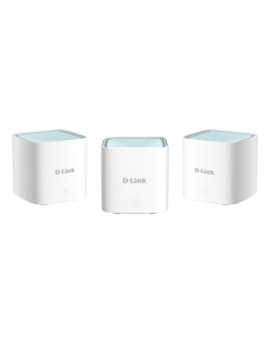 D-Link EAGLE PRO AI AX1500 Mesh System M15-3 (3-pack) 802.11ax, 1200+300 Mbit/s, 10/100/1000 Mbit/s, Ethernet LAN (RJ-45) ports 