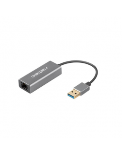 Natec Ethernet Adapter, Cricket USB 3.0, USB 3.0 to RJ45, Black