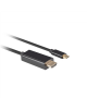 Lanberg USB-C to HDMI Cable, 0.5 m 4K/60Hz, Black