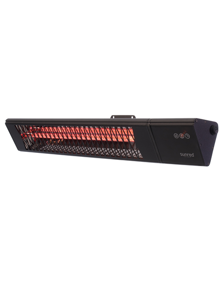 SUNRED Heater PRO25W-SMART, Triangle Dark Smart Wall Infrared, 2500 W, Black