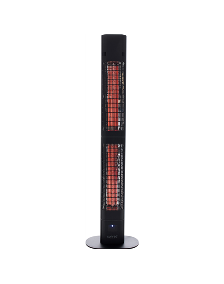 SUNRED Heater RD-DARK-3000L, Valencia Dark Lounge Infrared, 3000 W, Black