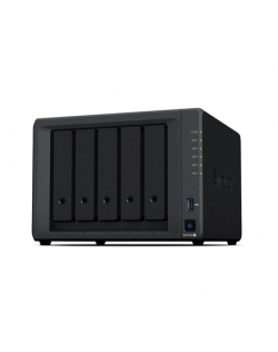 Synology DiskStation DS1522+ 5-bay R1600, Processor frequency 2.6 GHz, 8 GB, DDR4, 4x RJ-45 1GbE LAN 2x USB 3.2 Gen 1 2x eSATA, 