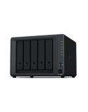 Synology DiskStation DS1522+ 5-bay R1600, Processor frequency 2.6 GHz, 8 GB, DDR4, 4x RJ-45 1GbE LAN 2x USB 3.2 Gen 1 2x eSATA, 2x Fans 92 mm x 92 mm. Fan Speed Mode: Full-Speed Mode, Cool Mode, Quiet Mode