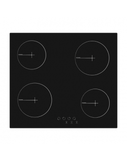 Simfer Hob H6.040.DECSP Vitroceramic, Number of burners/cooking zones 4, Touch Control, Black