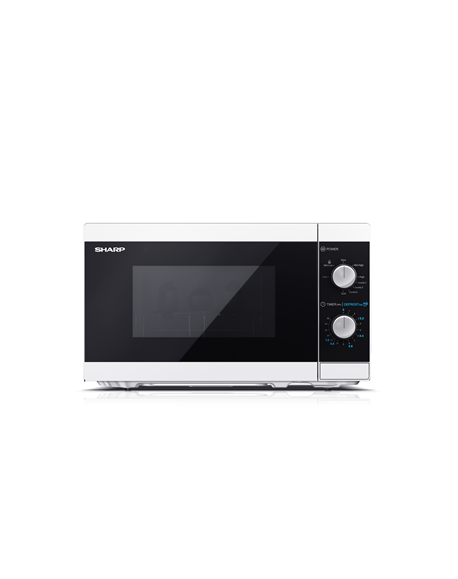 Sharp Microwave Oven with Grill YC-MG01E-W Free standing, 800 W, Grill, White