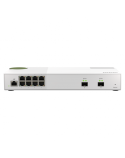 QNAP 8 port 2.5Gbps, 2 port 10Gbps SFP+ QSW-M2108-2S Web managed, Desktop, Power supply type Adapter