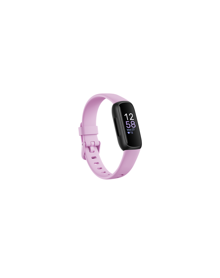 Fitbit Fitness Tracker Inspire 3 Fitness tracker, Touchscreen, Heart rate monitor, Activity monitoring 24/7, Waterproof, Bluetooth, Black/Lilac Bliss