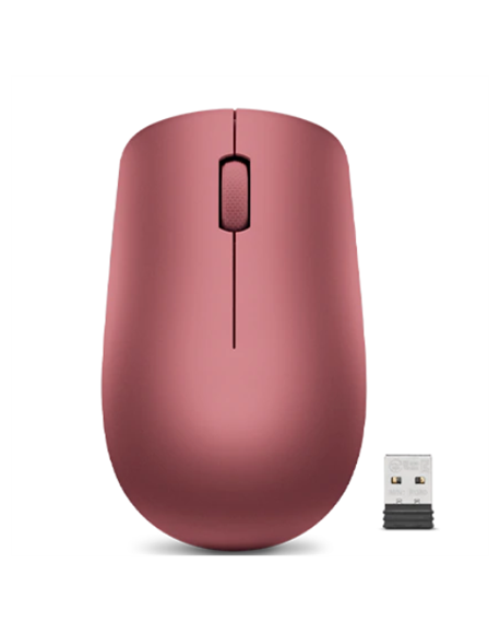 Lenovo 530 Wireless mouse, 2.4 GHz Wireless via Nano USB, Cherry Red