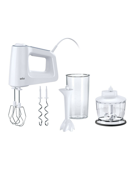 Braun Hand Mixer HM 3135 WH 500 W, Number of speeds 5, Turbo mode, White