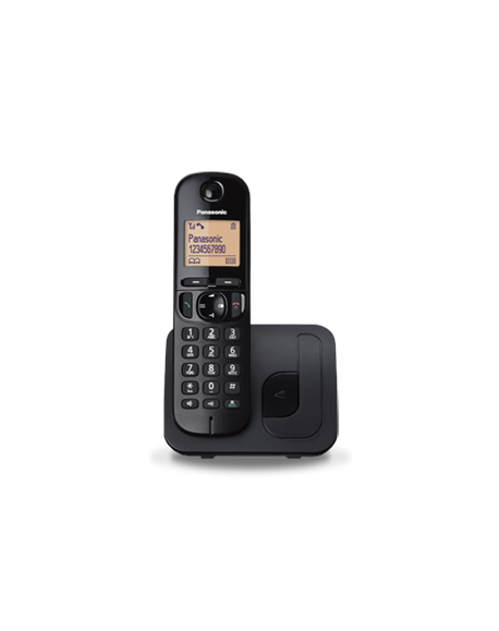 Panasonic Cordless KX-TGC210FXB Black, Built-in display, Speakerphone, Caller ID, Phonebook capacity 50 entries
