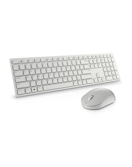 Dell Keyboard and Mouse KM5221W Pro Wireless, RU, 2.4 GHz, White