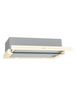 Gorenje Hood BHP62CLI Wall mounted, Energy efficiency class C, Width 60 cm, 435 m³/h, Mechanical control, LED, Ivory