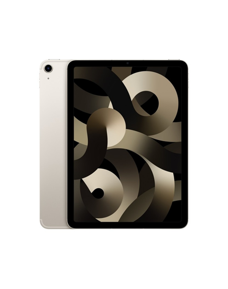 Apple iPad Air 5th Gen 10.9 ", Starlight, Liquid Retina IPS LCD, Apple M1, 8 GB, 64 GB, Wi-Fi, 12 MP, 12 MP, Bluetooth, 5.0, iPa