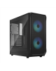 Fractal Design Focus 2 RGB Black TG Clear Tint, Midi Tower, Power supply included No