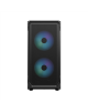 Fractal Design Focus 2 RGB Black TG Clear Tint, Midi Tower, Power supply included No