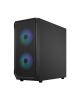 Fractal Design Focus 2 RGB Black TG Clear Tint, Midi Tower, Power supply included No