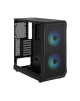 Fractal Design Focus 2 RGB Black TG Clear Tint, Midi Tower, Power supply included No