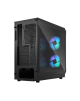 Fractal Design Focus 2 RGB Black TG Clear Tint, Midi Tower, Power supply included No