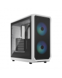 Fractal Design Focus 2 RGB White TG Clear Tint, Midi Tower, Power supply included No