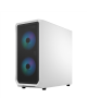 Fractal Design Focus 2 RGB White TG Clear Tint, Midi Tower, Power supply included No