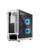 Fractal Design Focus 2 RGB White TG Clear Tint, Midi Tower, Power supply included No