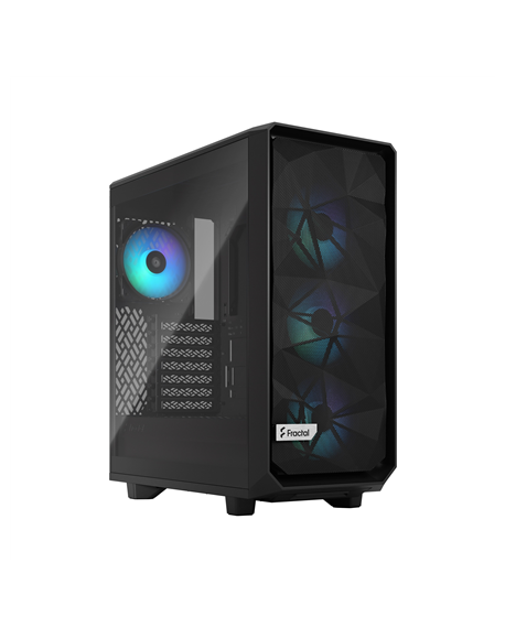 Fractal Design Meshify 2 Compact RGB Black TG Light Tint, Mid-Tower, Power supply included No