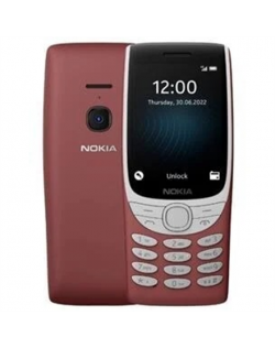 Nokia 8210 Red, 2.8 ", TFT LCD, 240 x 320, Unisoc, T107, Internal RAM 0.048 GB, 0.128 GB, microSDHC, Dual SIM, Main camera 0.3 M