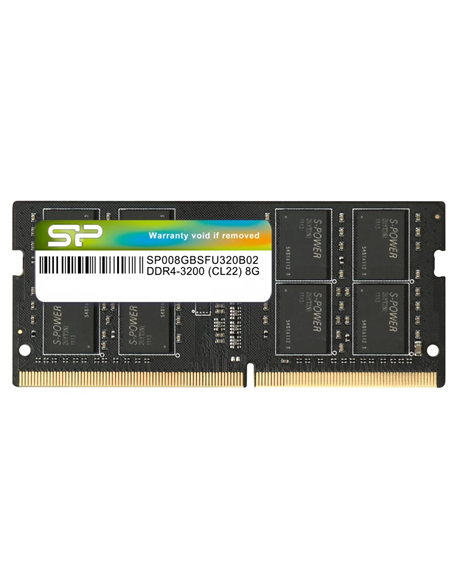 Silicon Power SP008GBSFU320X02 8 GB, DDR4, 3200 MHz, Notebook, Registered No, ECC No