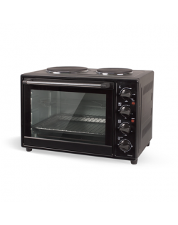 ORAVA Electric oven with two hot plates Elektra X1 34 L, Electric, Mechanical, Black