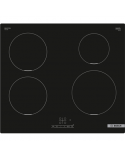 Bosch Hob PUE611BB6E Series 4 Induction, Number of burners/cooking zones 4, Touch, Timer, Black