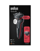 Braun Shaver 51-R1000s Operating time (max) 50 min, Wet & Dry, Black/Red