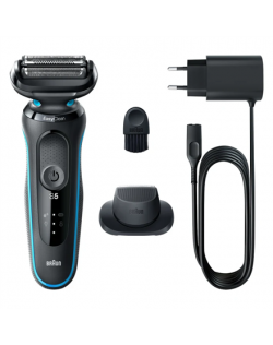 Braun Shaver 51-M1200s Operating time (max) 50 min, Wet & Dry, Black/Mint