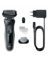 Braun Shaver 51-W1600s Operating time (max) 50 min, Wet & Dry, Black/White