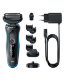 Braun Shaver 51-M4500cs Operating time (max) 50 min, Wet & Dry, Black/Blue