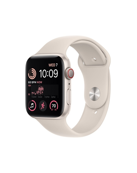 Apple Watch SE GPS + Cellular MNPT3UL/A 44mm, Retina LTPO OLED, Touchscreen, Heart rate monitor, Waterproof, Bluetooth, Wi-Fi, S