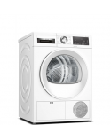 Bosch Dryer Machine WQG242AMSN Series 6 Energy efficiency class A++, Front loading, 9 kg, Sensitive dry, LED, Depth 61.3 cm, Steam function, White