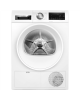 Bosch Dryer Machine WQG242AMSN Series 6 Energy efficiency class A++, Front loading, 9 kg, Sensitive dry, LED, Depth 61.3 cm, Ste