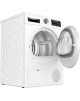 Bosch Dryer Machine WQG242AMSN Series 6 Energy efficiency class A++, Front loading, 9 kg, Sensitive dry, LED, Depth 61.3 cm, Ste