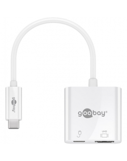 Goobay USB-C HDMI Adapter (4k 60 Hz) 62110 White