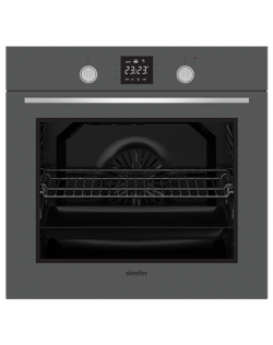 Simfer Oven 8408EERSC and Hob H6.040.DECSP 80 L, Multifunctional, Easy to Clean Enameled Cavity, Touch/Pop-up knobs, Height 60 c