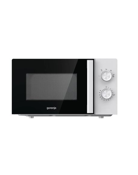 Gorenje Microwave Oven MO20E1WH Free standing, 20 L, 800 W, Grill, White