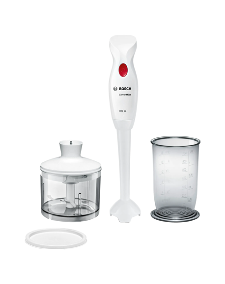 Bosch Hand Blender MSM14200 CleverMixx 400 W, Number of speeds 1, White