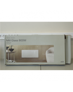 SALE OUT. Mill MB900DN 900W Panel Heater, Day/Night Thermostat, Glass Front White Mill Heater MB900DN Glass Panel Heater, 900 W,