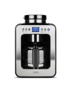 Caso Design Compact Coffee Maker with Grinder Manual, 600 W, Black/Stainless steel